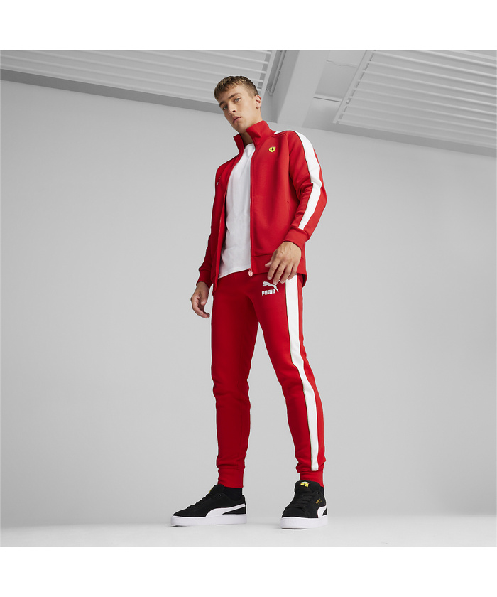 PUMA プーマ スクーデリア・フェラーリ レース アイコニック T7 トラックジャケット XL レッド　65CDIH メンズ フェラーリ レース アイコニック T7 トラック ジャケット