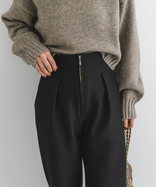 セール 50%OFF】F by ROSSO ハイパーフィット裏起毛カーブパンツ