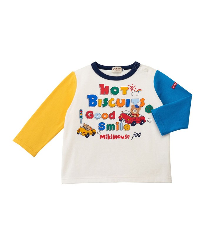 ミキハウス　カラフルロゴ Tシャツ セール】カラフルロゴ長袖Tシャツ(504824351) | ミキハウス