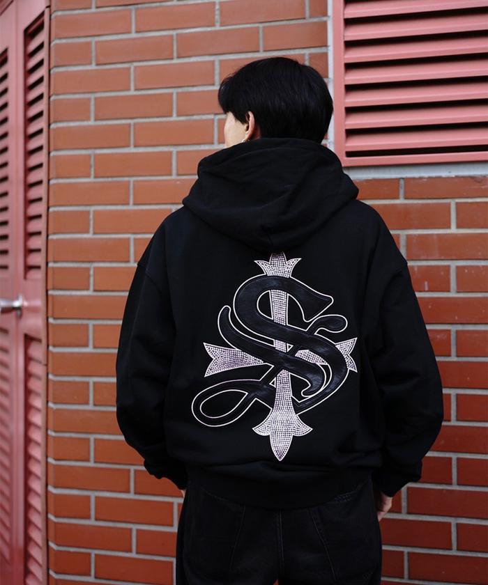 【SUPPLIER】サプライヤー/LHP CROSS ジップフーディー/すぐ着く SUPPLIER/サプライヤー/CROSS LEATHER ZIP HOODIE(507030961