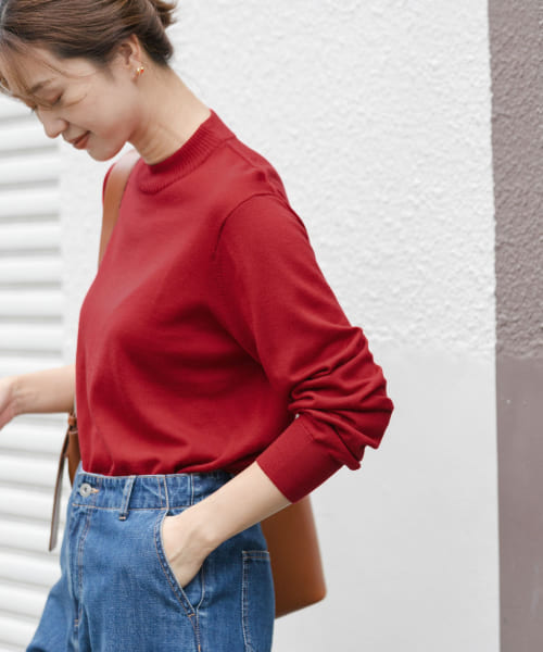 【アーバンリサーチドアーズ】ウォッシャブルウールハイネックプルオーバー URBAN RESEARCH DOORS ニット セーター ウォッシャブルウール