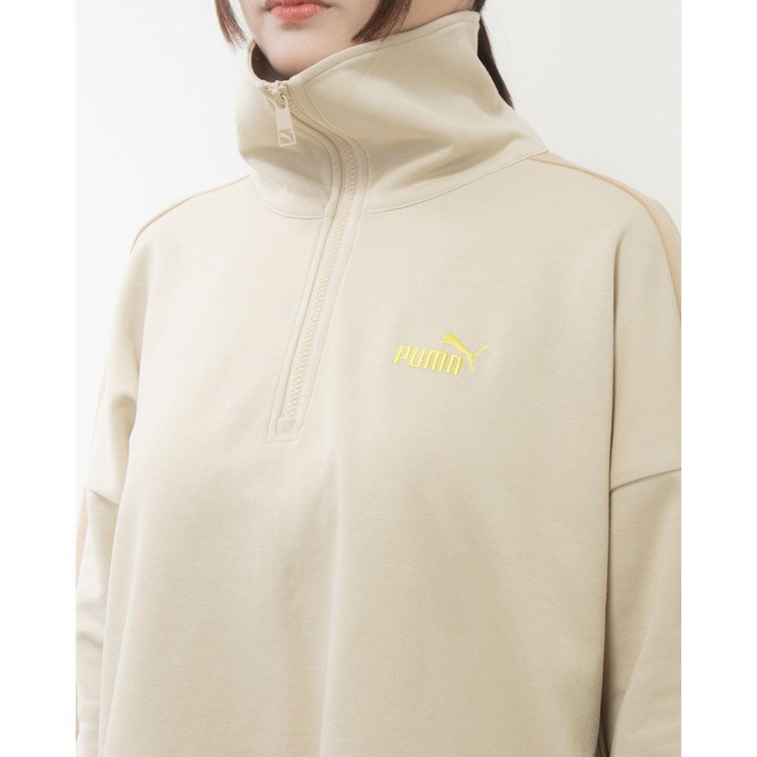 美品◇PUMA プーマ ジップアップ トラックジャケット ホワイト サイズM プーマ PUMA メンズ スウェットフルジップ CORE HERITAGE
