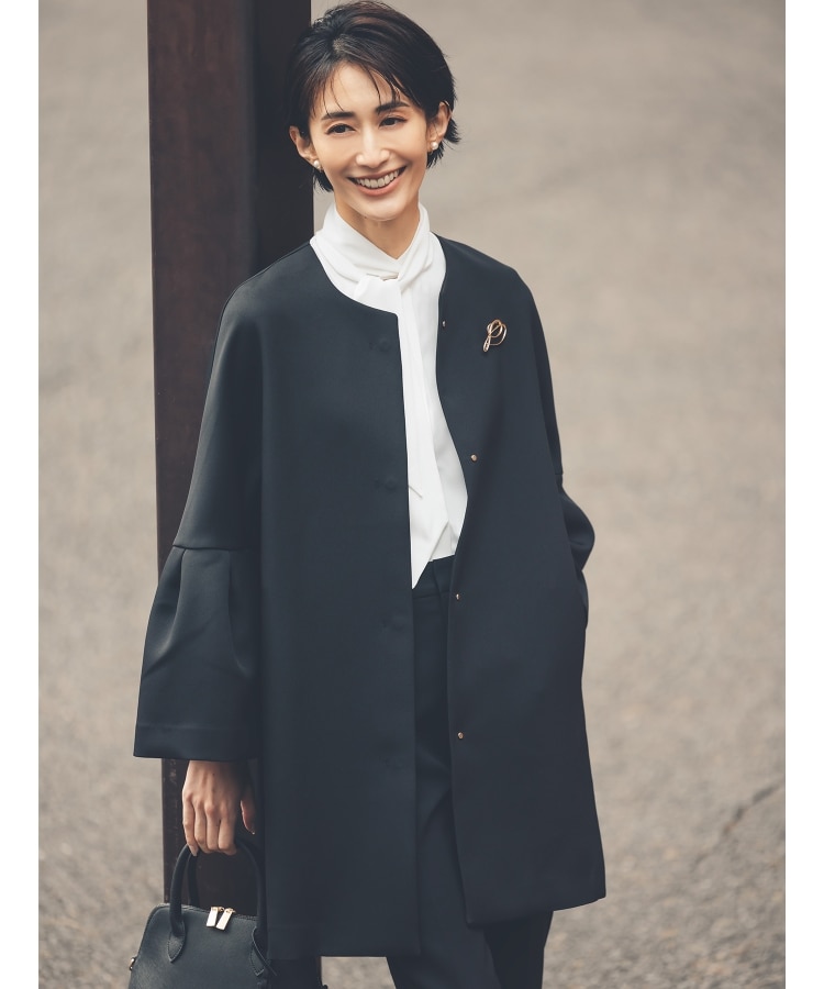 #オペークドットクリップ #ノーカラーフレアスリーブジャケット セール30%OFF】オペーク ドット クリップ OPAQUE.CLIP フレア