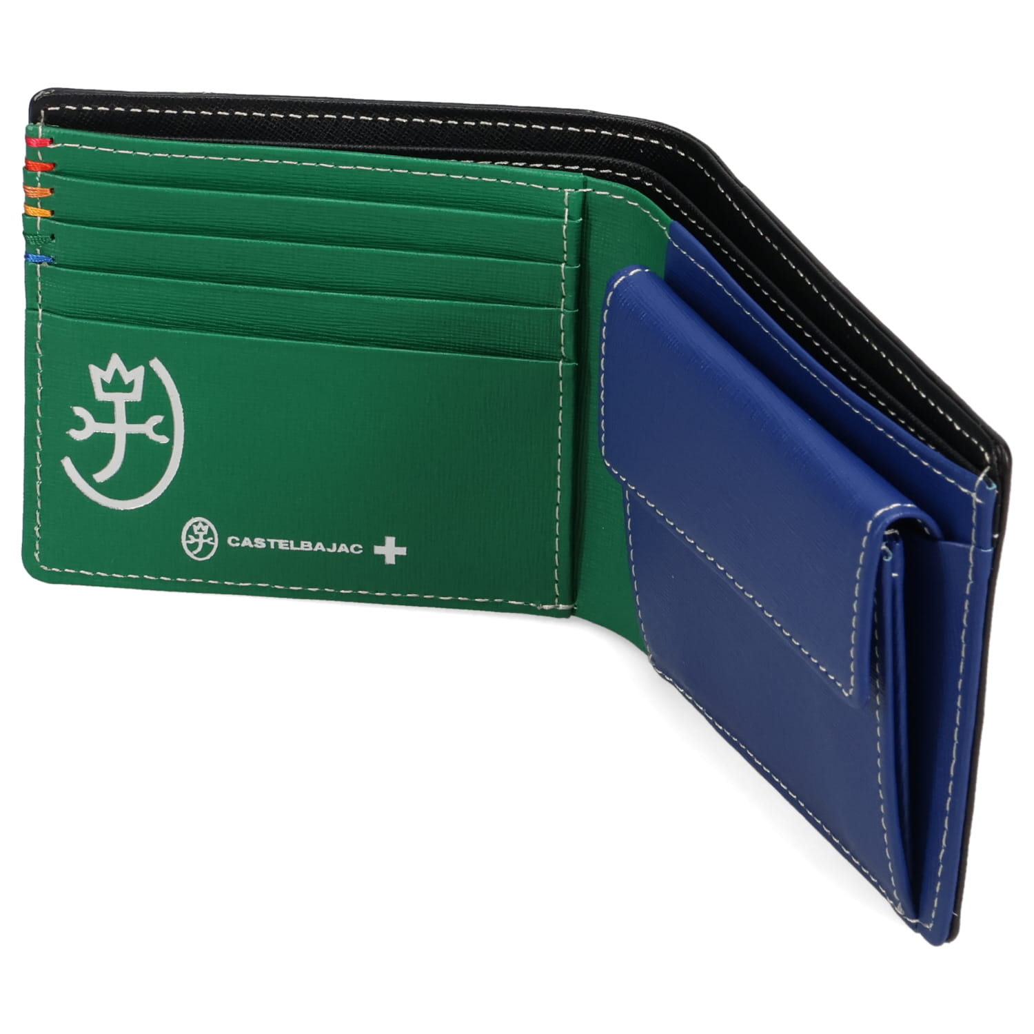 カステルバジャック 牛革 長財布 多収納デザイン ブラック カステルバジャック 牛革 長財布 多収納デザイン ブラック（財布