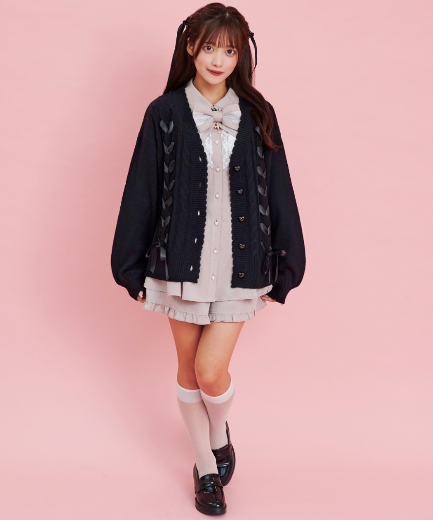シークレットハニー Secret Honey レースアップニット