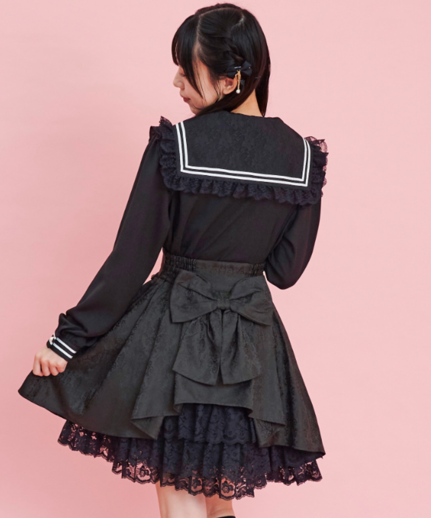 secret honey（シークレットハニー）　ブラウス　スカート 楽天市場】☆アクセサリーボタンフレアスカート12/1 12:00 販売