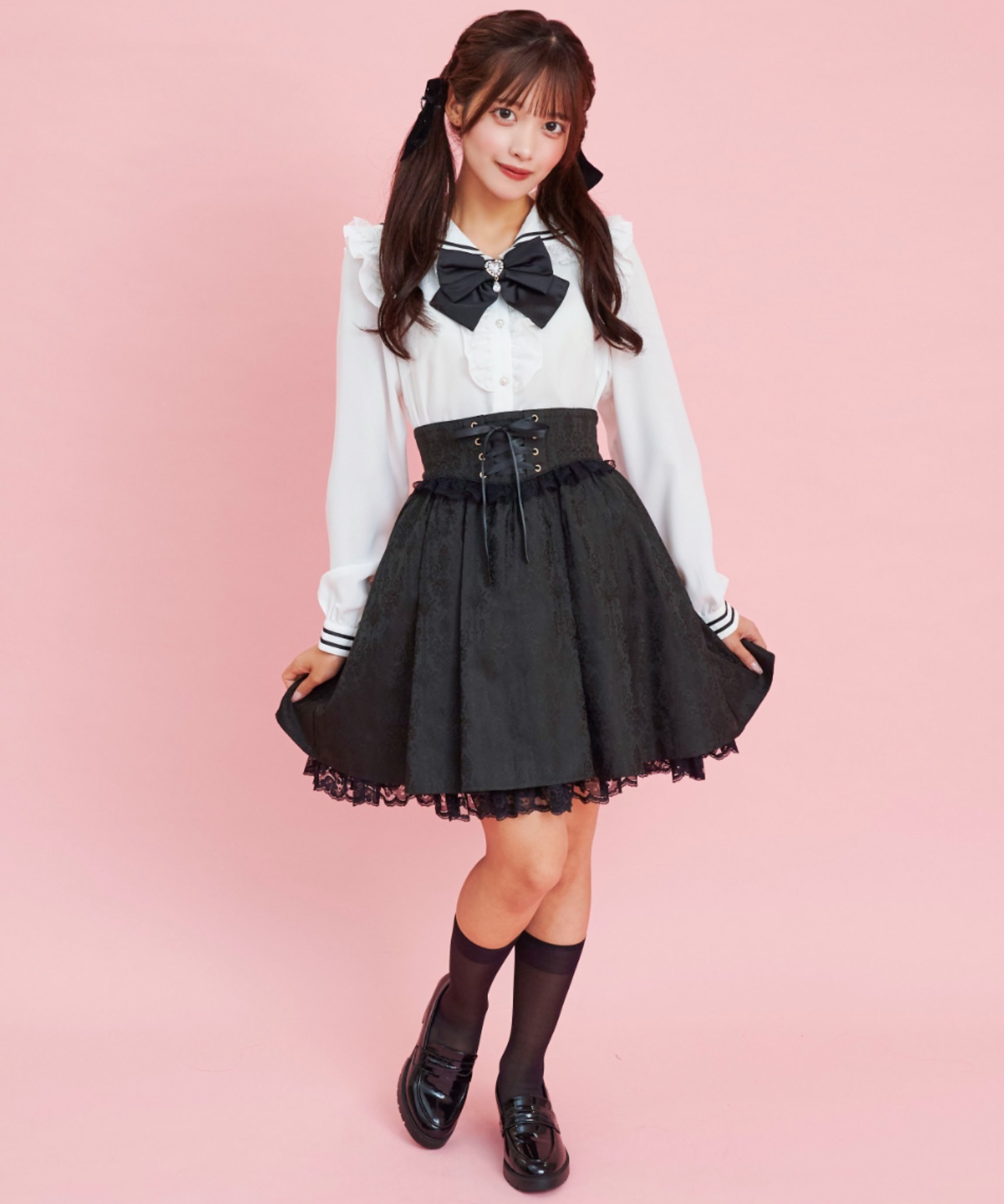 secret honey（シークレットハニー）　ブラウス　スカート シークレットハニー Secret Honey レースセーラー襟ブラウス