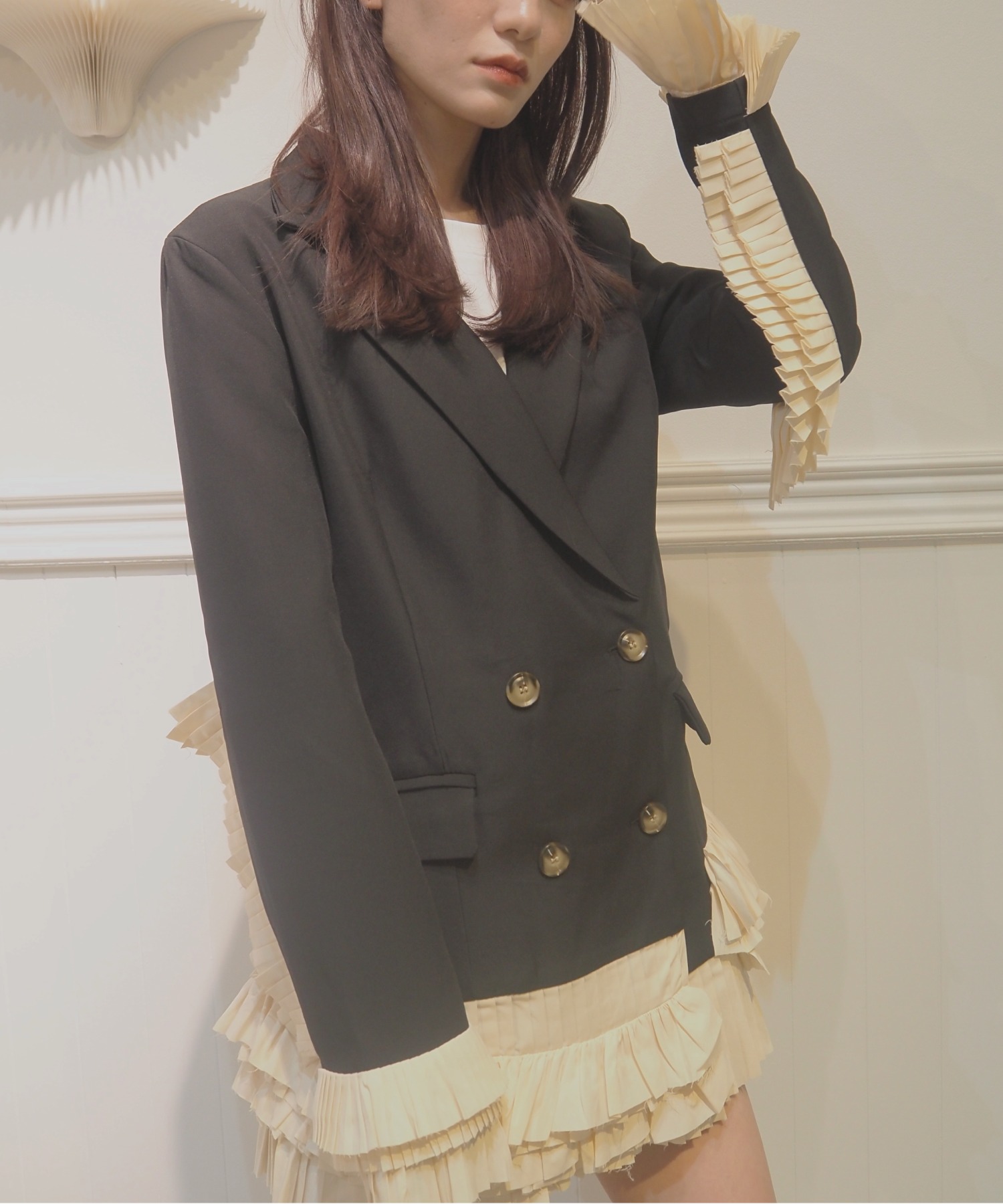 クーポン】ラポミ プチ LA POMME petit Princess Lace Frill クーポン】ラポミ プチ LA POMME petit Princess Lace Frill