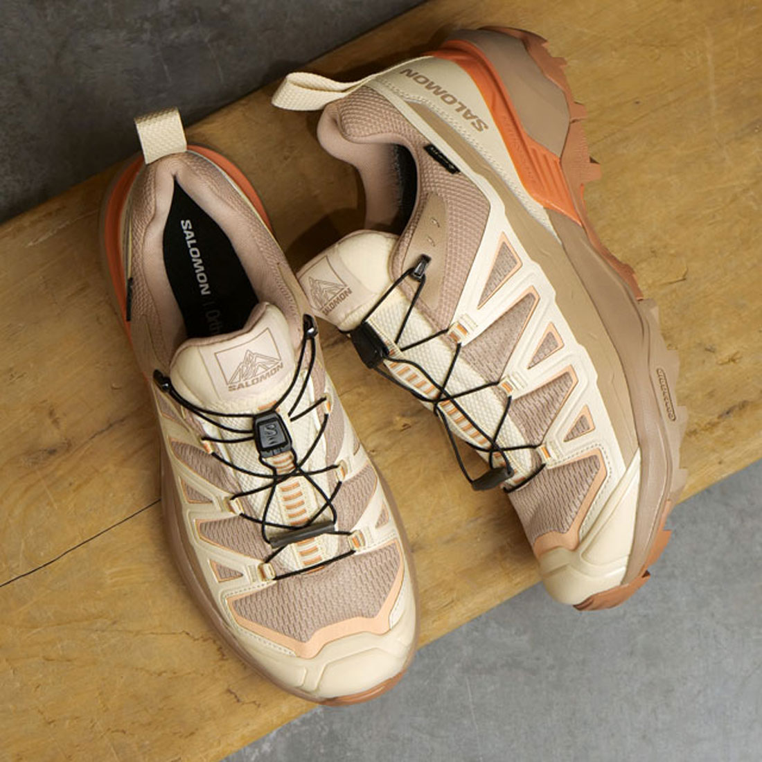 サロモン SALOMON X ULTRA 360 EDGE GTX W Natural/Shortbread サロモン SALOMON X ULTRA 360 EDGE GTX W Natural/Shortbread