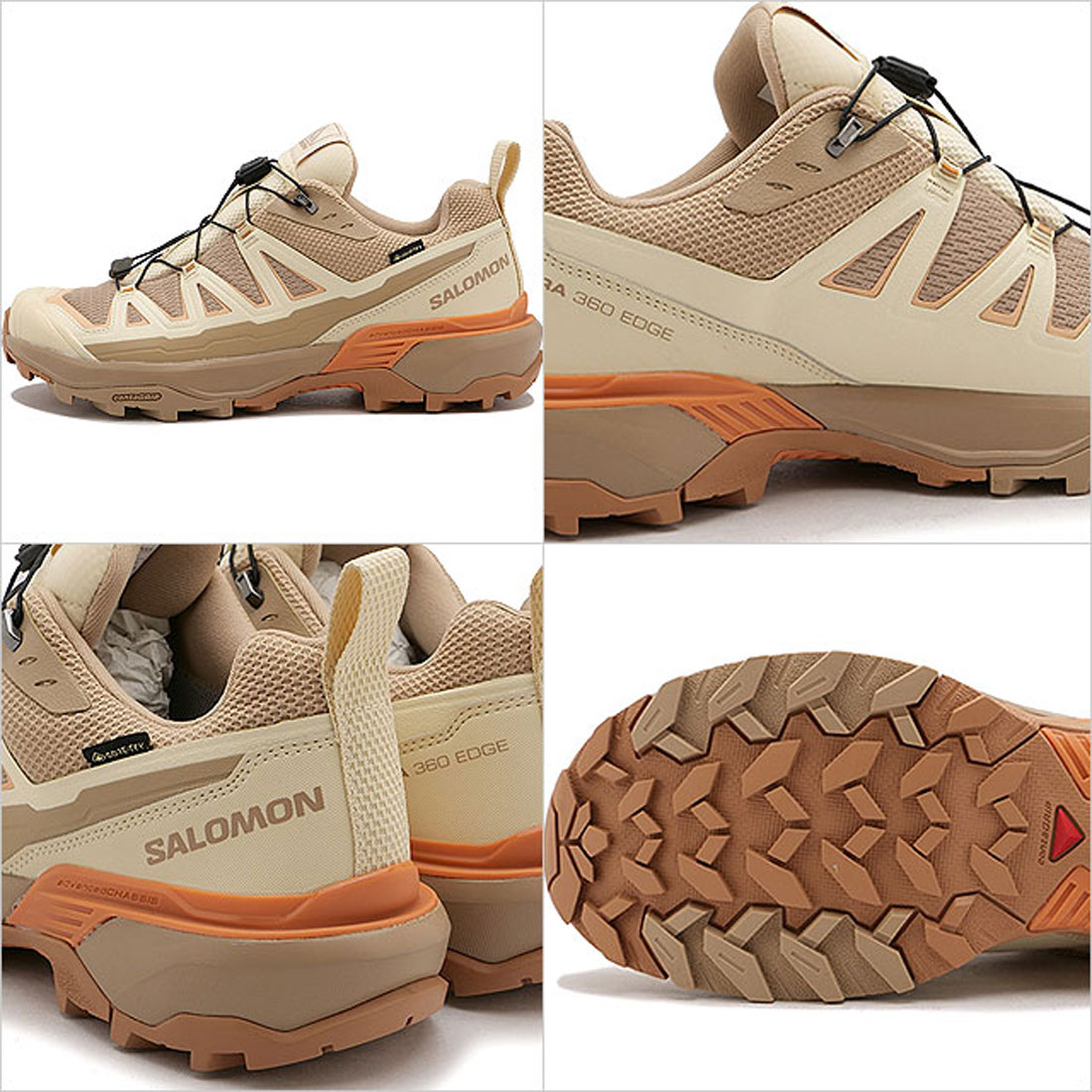 サロモン SALOMON X ULTRA 360 EDGE GTX W Natural/Shortbread サロモン SALOMON X ULTRA 360 EDGE GTX W Natural/Shortbread
