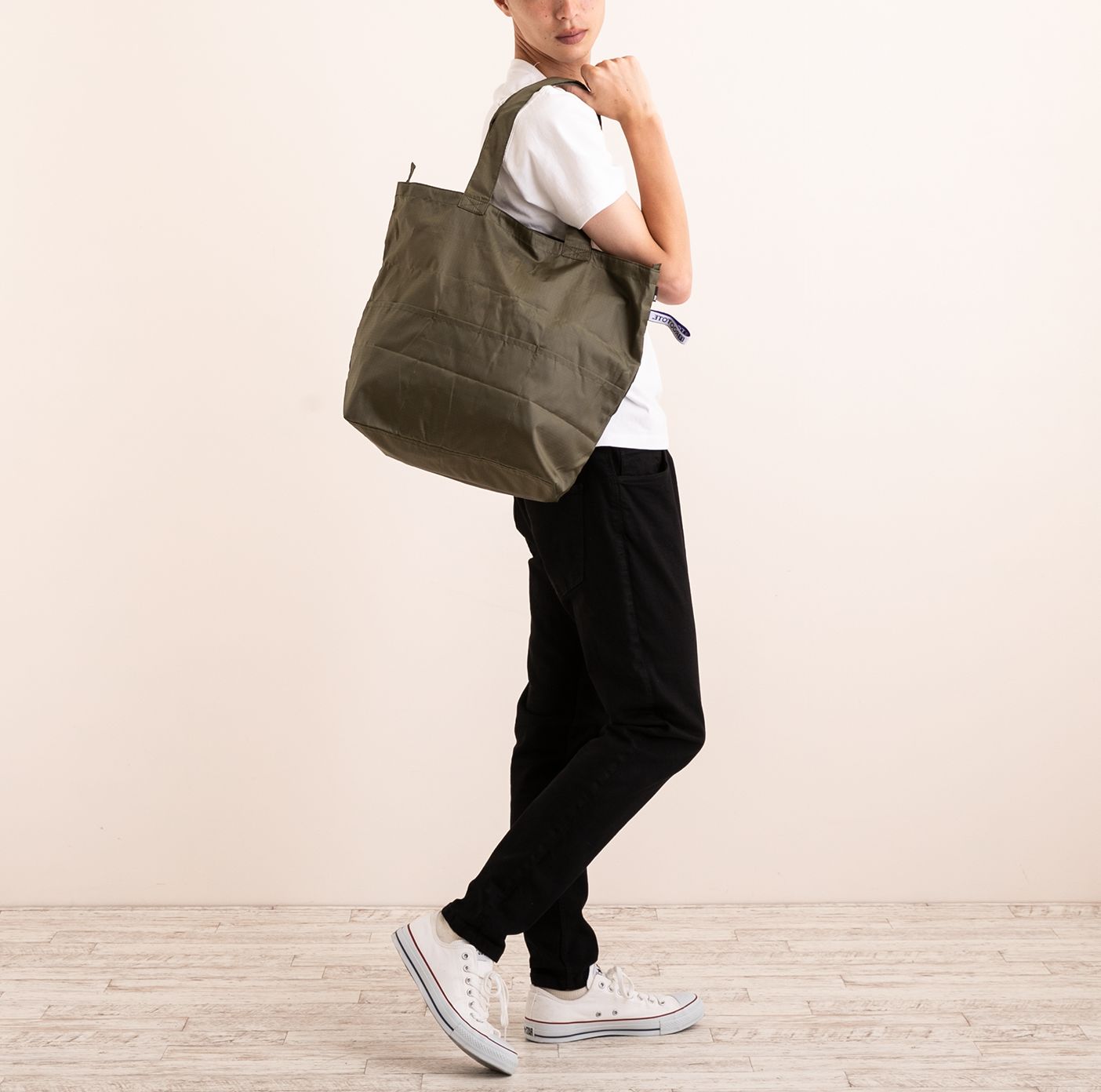 ルートート ROOTOTE エコバッグ 口ファスナー 折りたたみ SN