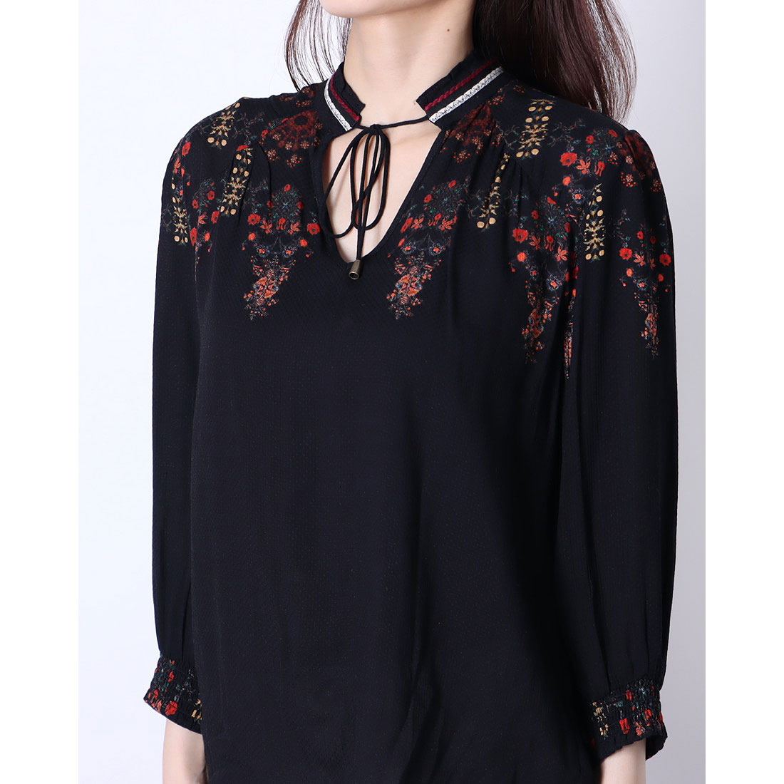 セール】デシグアル Desigual ブラウス3/4袖 INDIRA(503778530