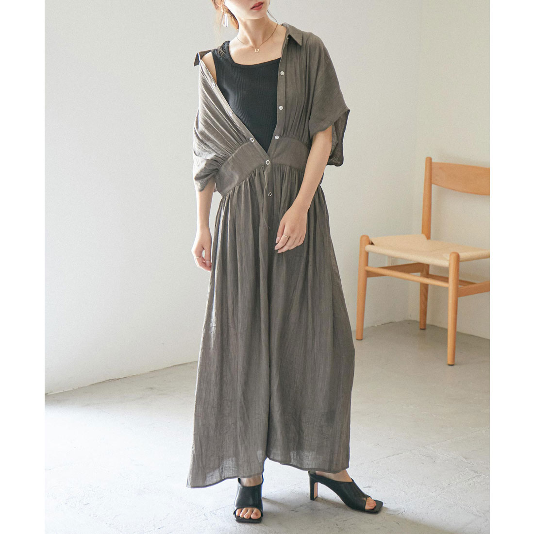 letters レターズ　タンクトップ クーポン】ファッションレター Fashion Letter スクエアネック