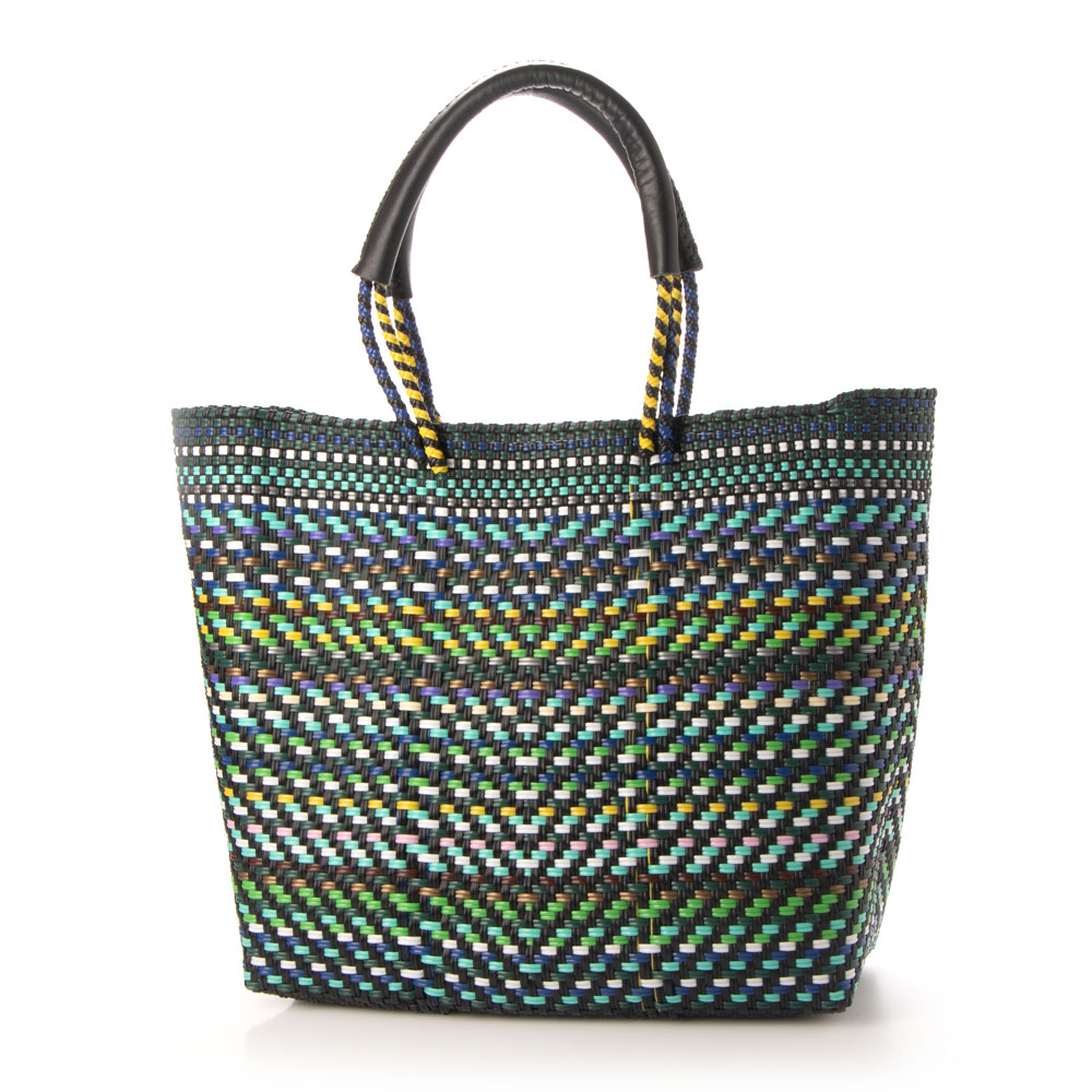 セール】ウーヴン WOVEN メルカドバッグ ミドルトート bk－bag