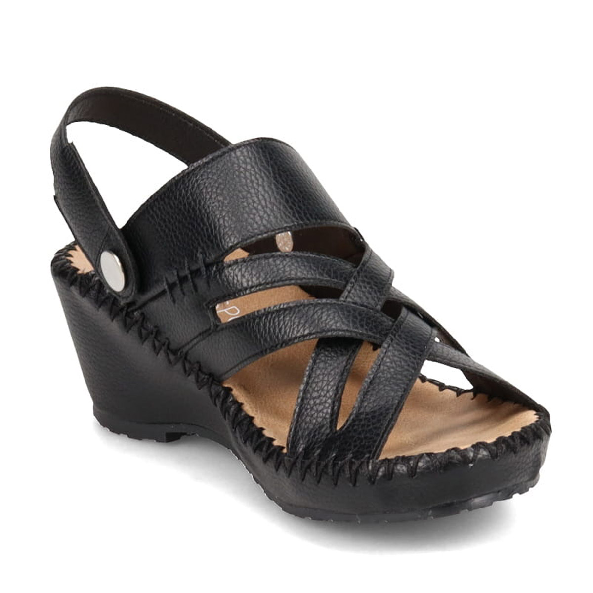 エルダンテス　el dantés　サンダル El Dantes Fashion Pump Sandal with Rhinestones Black (1816