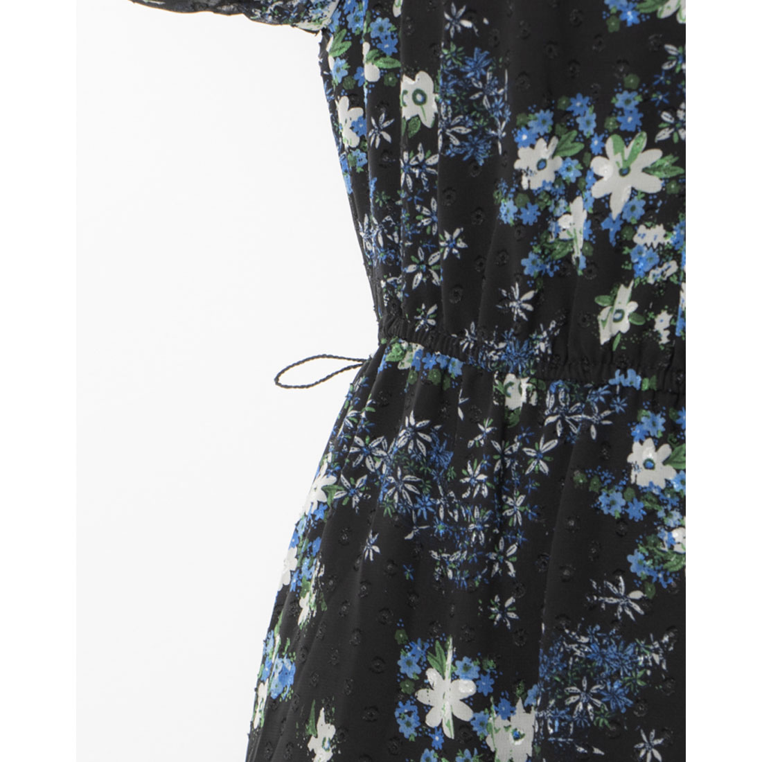 定価27,900 Desigual デシグアル 花柄スイスドットミディワンピース 花柄 スイスドット ミディワンピース | Desigual (Women