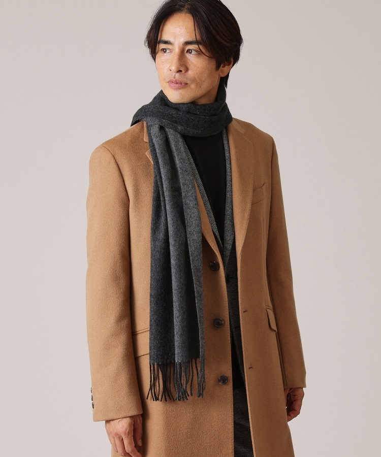 タケオキクチ　洗えるカシミヤ　グラデーションマフラー ◇【洗えるカシミヤ】グラデーションマフラー（ストール
