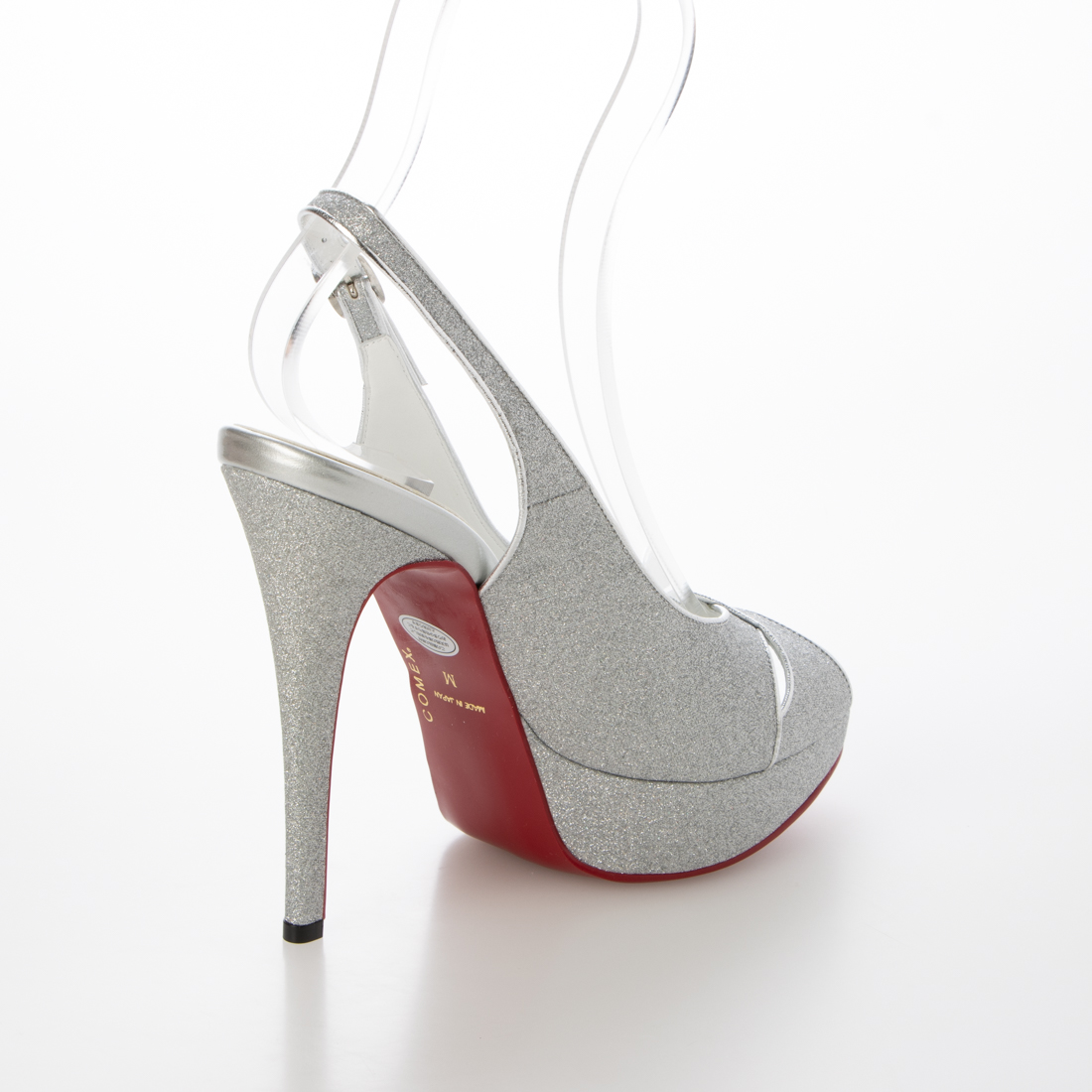 COMEX パンプス オープントゥ ヒール 楽天市場】コメックス パンプス ラメ オープントゥ 13cmヒール