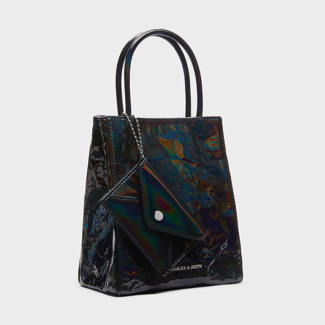 追跡★Charles&Keith Matina イーロンゲイティド トートバッグ Matina マチナ イーロンゲイティドトートバッグ(507096512