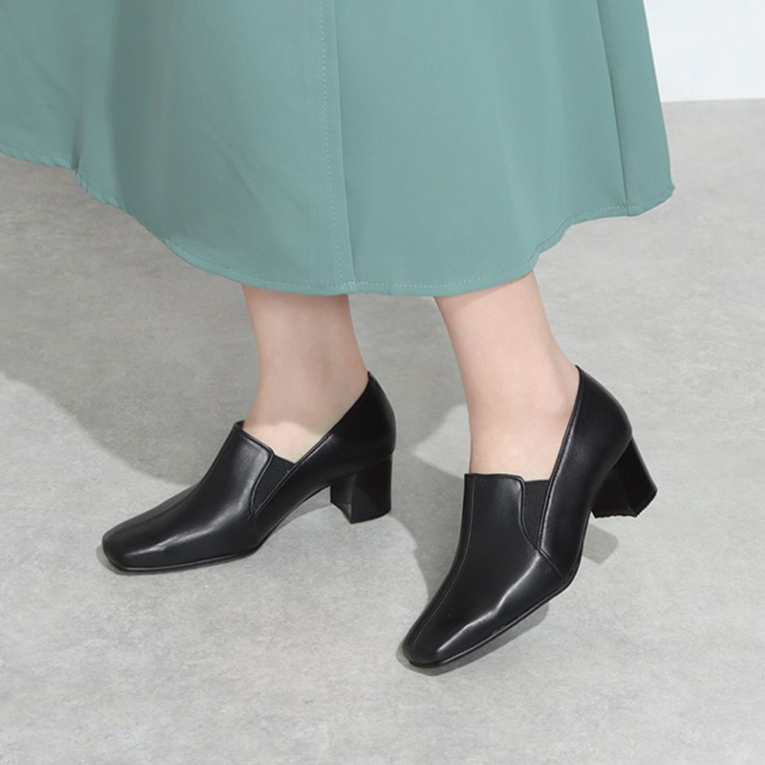 Yuriko Matsumoto パンプス　本革　日本製　２４センチ 3E セール 16%OFF】ユリコ マツモト yuriko matsumoto パンプス