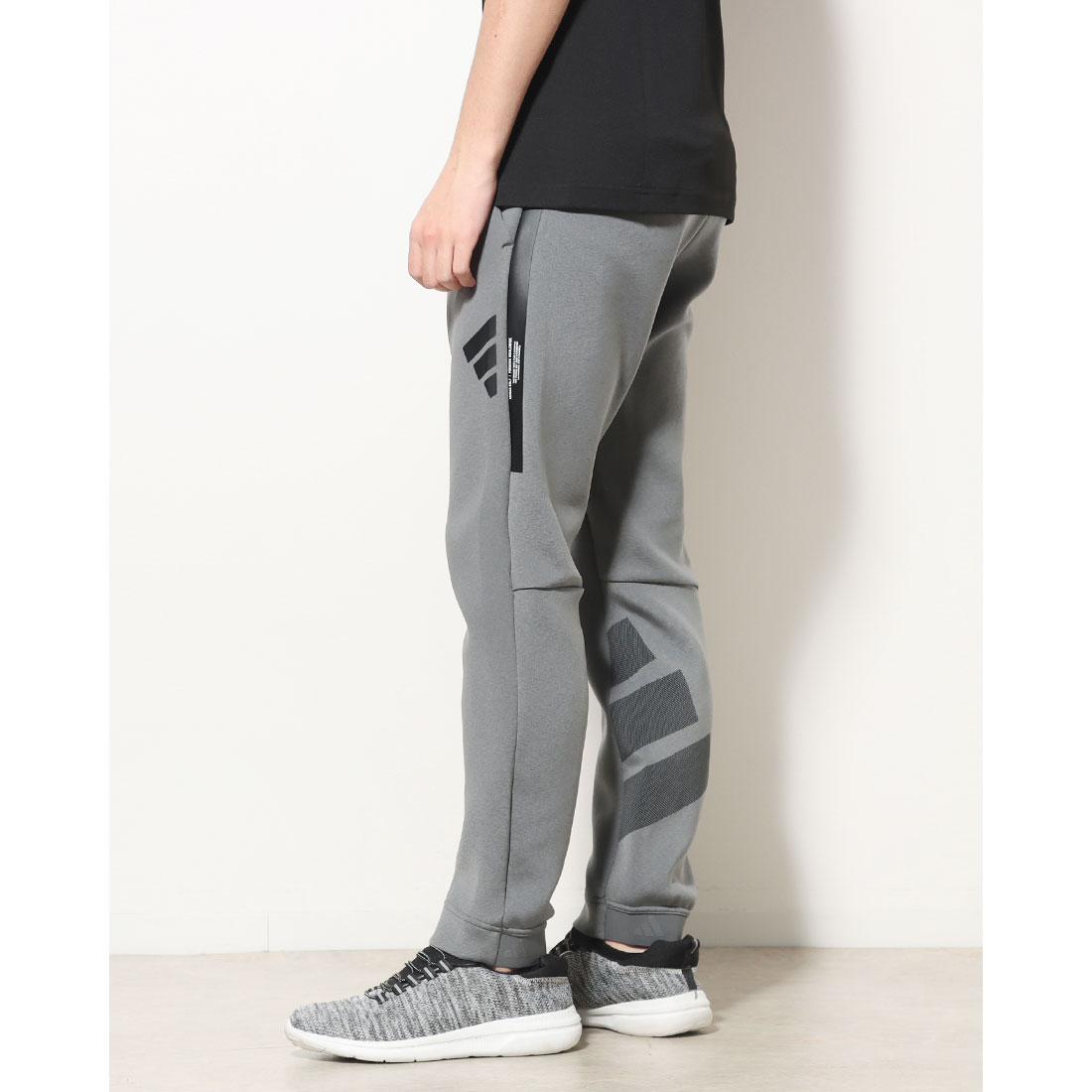 アディダス カーゴパンツ グレー 大きいサイズ メンズ adidas-スウェットカーゴパンツ（メーカー