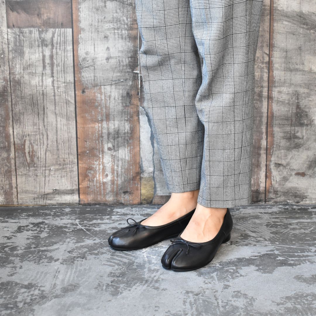⭐️極美品⭐️　ユウコイマニシプラス　フラットシューズ　足袋　ブラック　レザー ユウコイマニシプラス yuko imanishi+ yuko imanishi+ 足袋