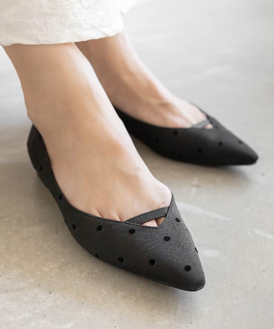 【未使用】RANDA 3E 2WAYシアーリボンフラットパンプス セール 70%OFF】ランダ RANDA ☆ 3E 2WAYシアーリボンフラット