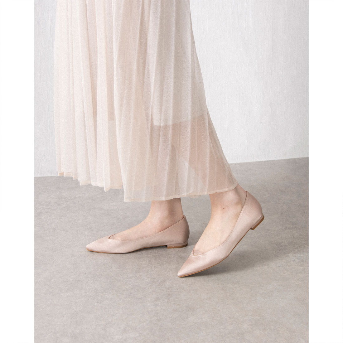 RANDA 3E 2WAYシアーリボンフラットパンプス ピンク セール 70%OFF】ランダ RANDA ☆ 3E 2WAYシアーリボンフラット