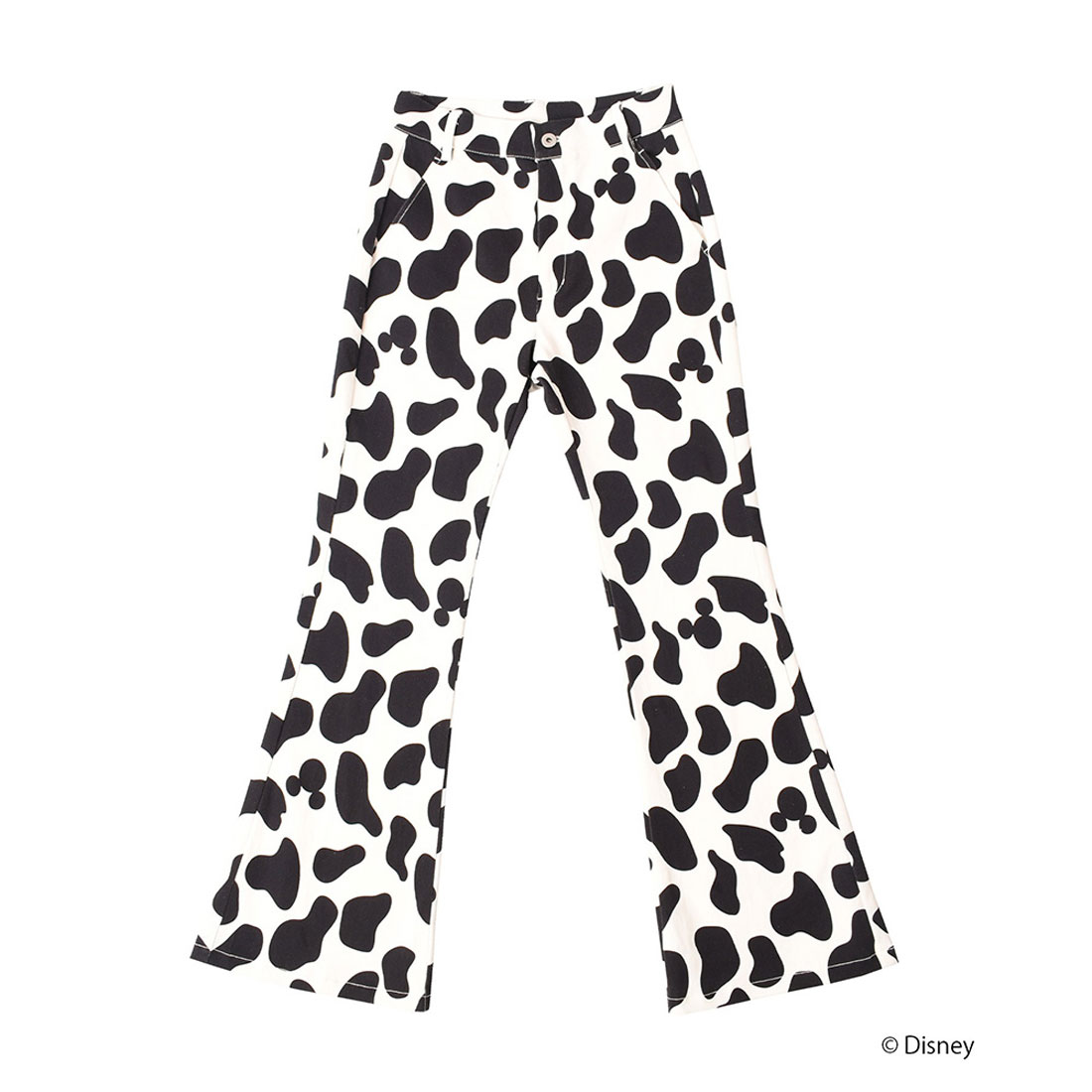ミッキーマウス柄レディース　ゴルフパンツ LOUDMOUTH ラウドマウス レディース ロングパンツ ジーンズ