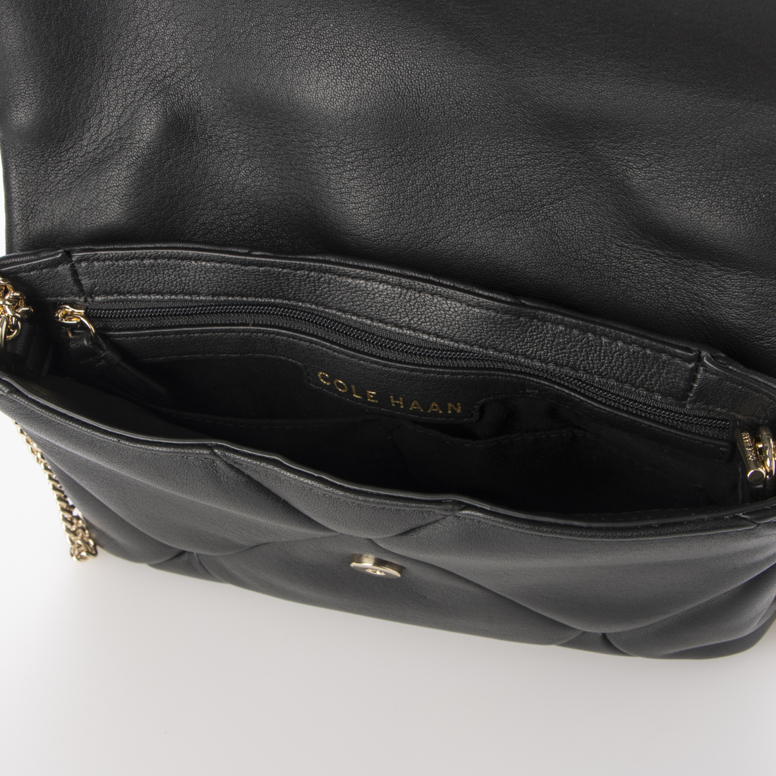 セール☆COLE HAAN クリスタル キルテッド クラッチ（ブラック） セール 40%OFF】コール ハーン COLE HAAN クリスタル キルテッド