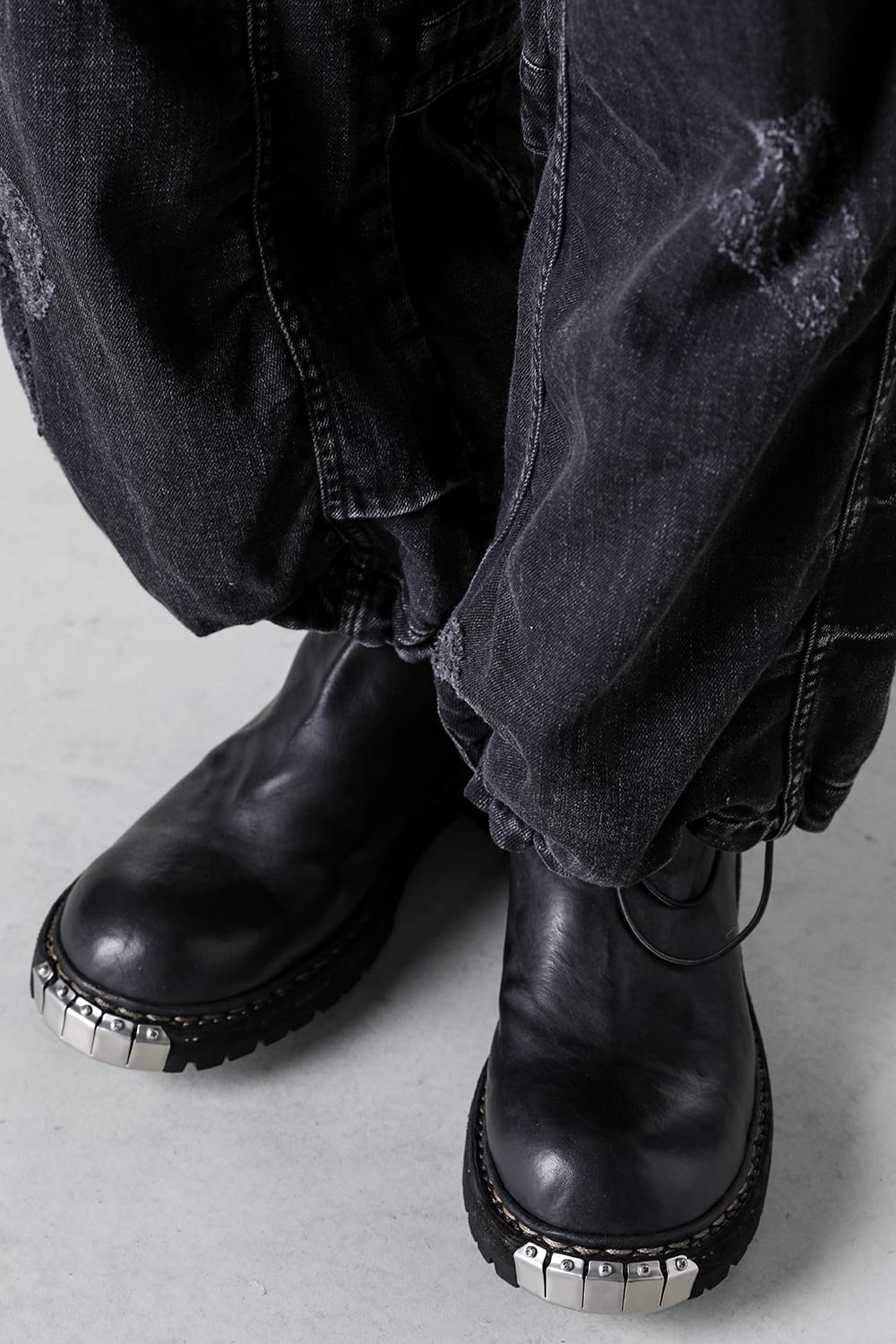 グイディ GUIDI Back Zip Boots：Metal Tip(507143556