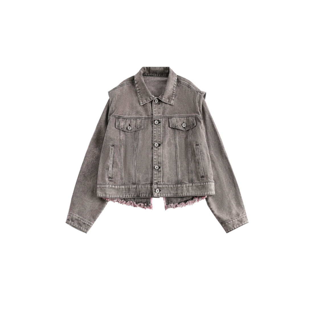 セール】ラポミ プチ LA POMME petit Purple Gray Washed Denim
