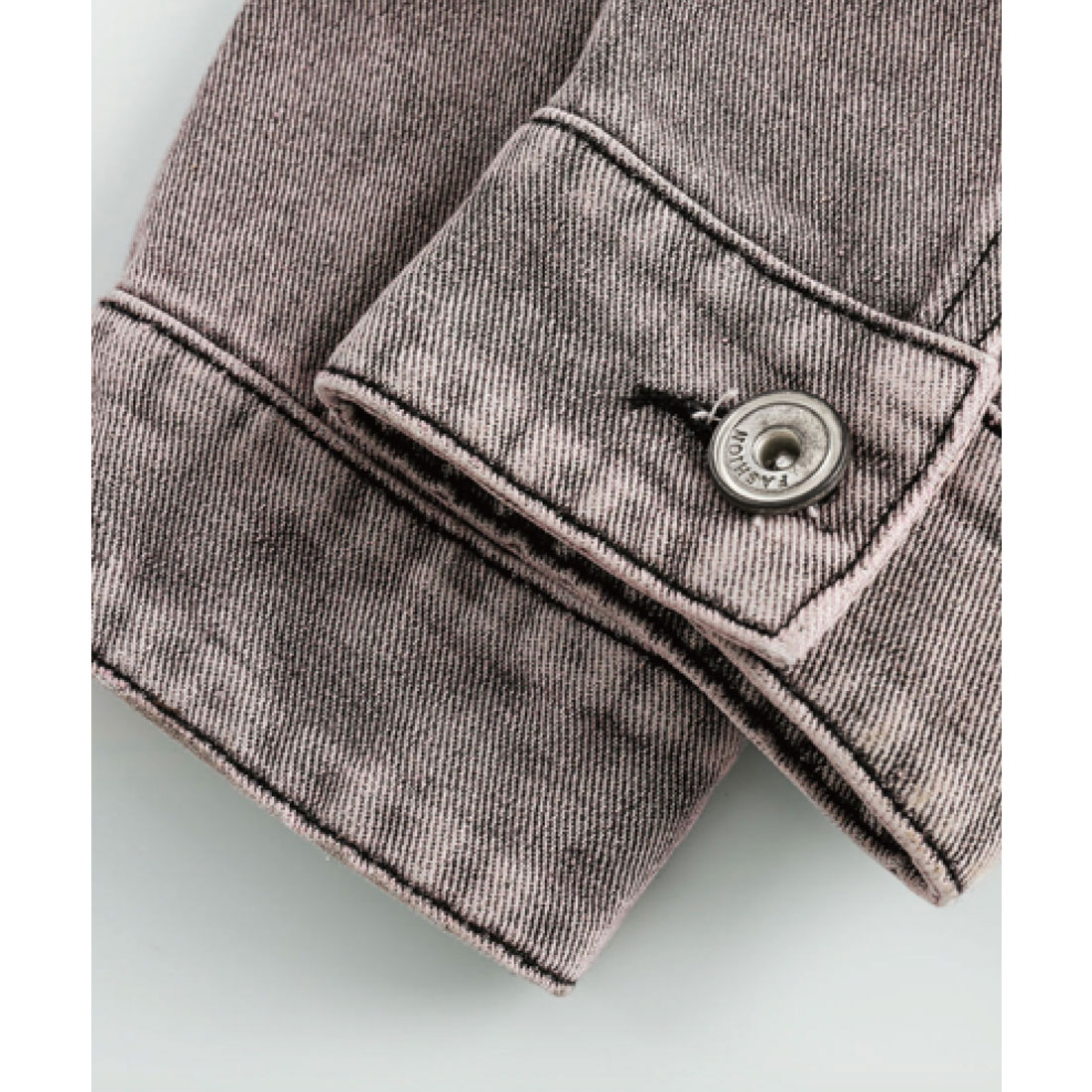 LA POMME ジャケット セール】ラポミ プチ LA POMME petit Purple Gray Washed Denim