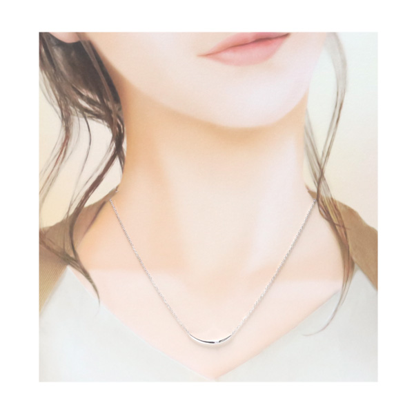 ヨンドシー 4℃ ネックレス カーブ シルバー(507144730) | 4℃(4