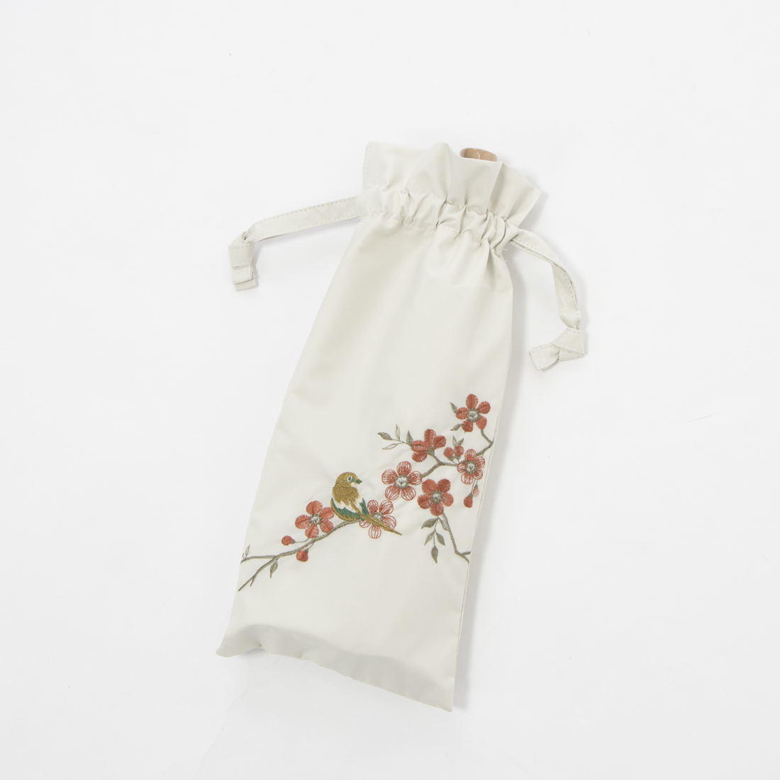 紅葉 四君子刺繍かわず張り日傘2点 2025 福袋 四君子刺繍 女優日傘 】 完全遮光 かわず張り日傘