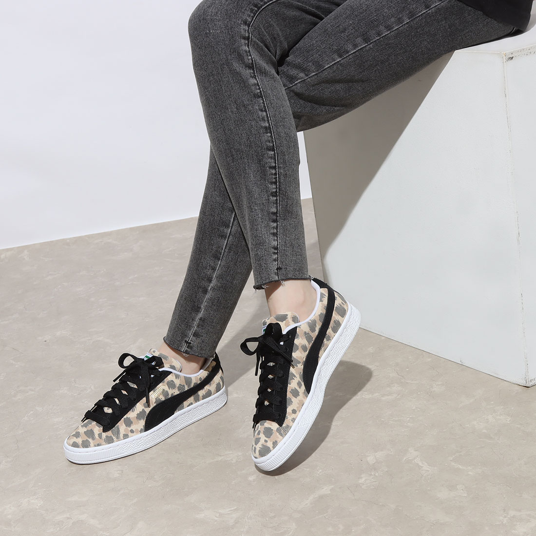 セール】プーマ PUMA スエード アニマル レオパード スニーカー セール】プーマ PUMA スエード アニマル レオパード スニーカー