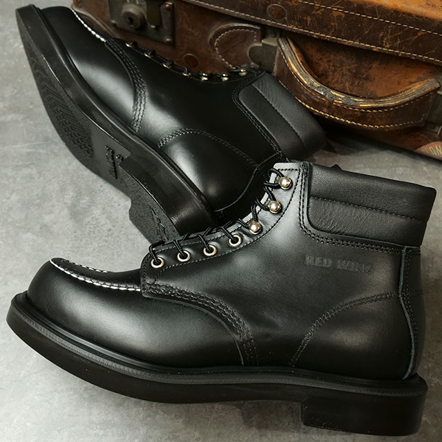 レッドウィング RED WING SUPER SOLE 6 MOC-TOE #8133 BLACK レッドウィング RED WING SUPER SOLE 6 MOC-TOE #8133 BLACK