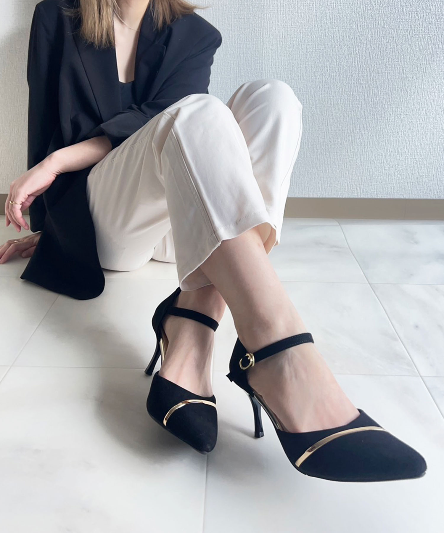 セール6%OFF】ポインテッドトゥセパレートパンプス(507152565