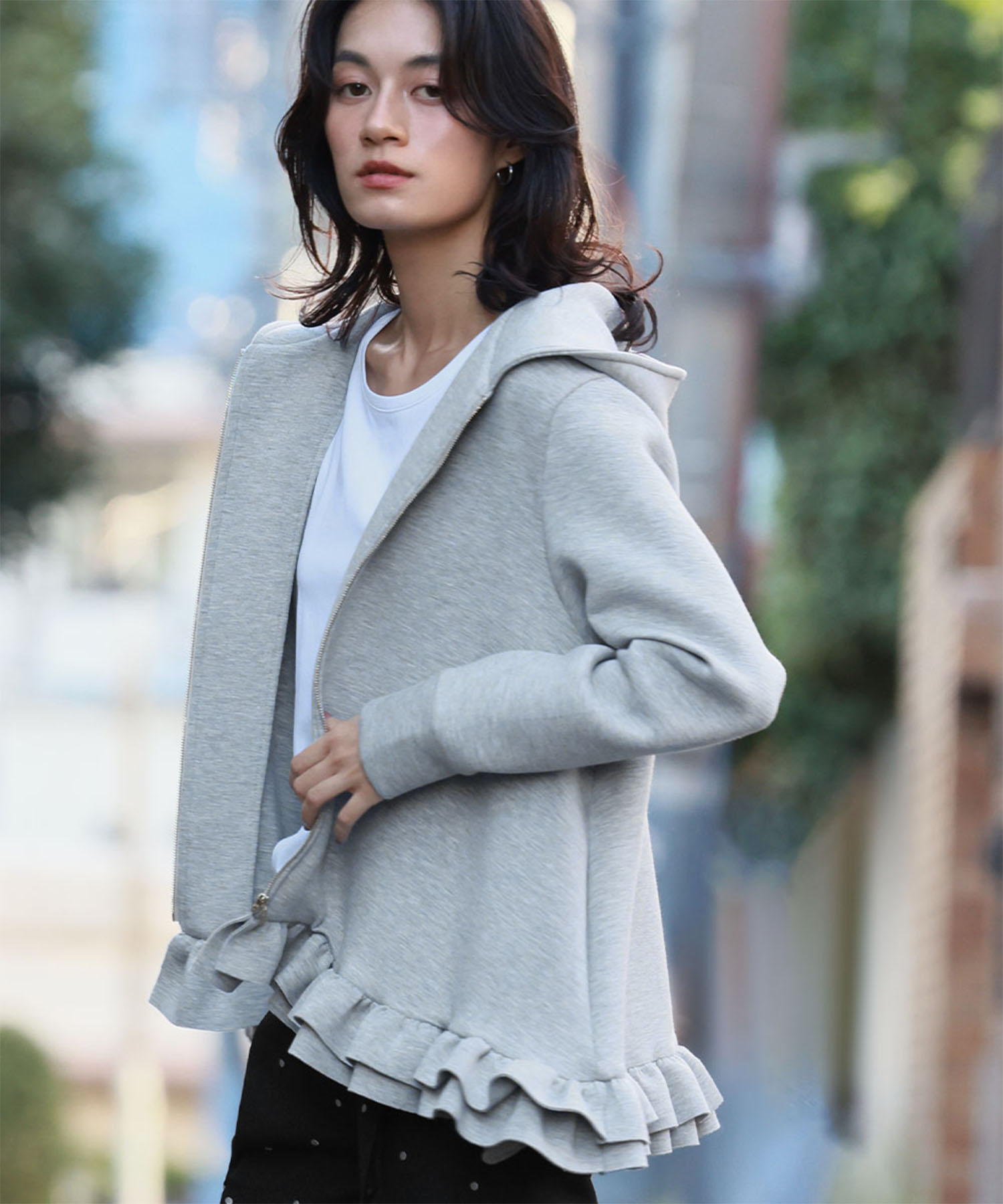 セール11%OFF】エルフランク ELFRANK 裾フリルダンボールニット セール11%OFF】エルフランク ELFRANK 裾フリルダンボールニット