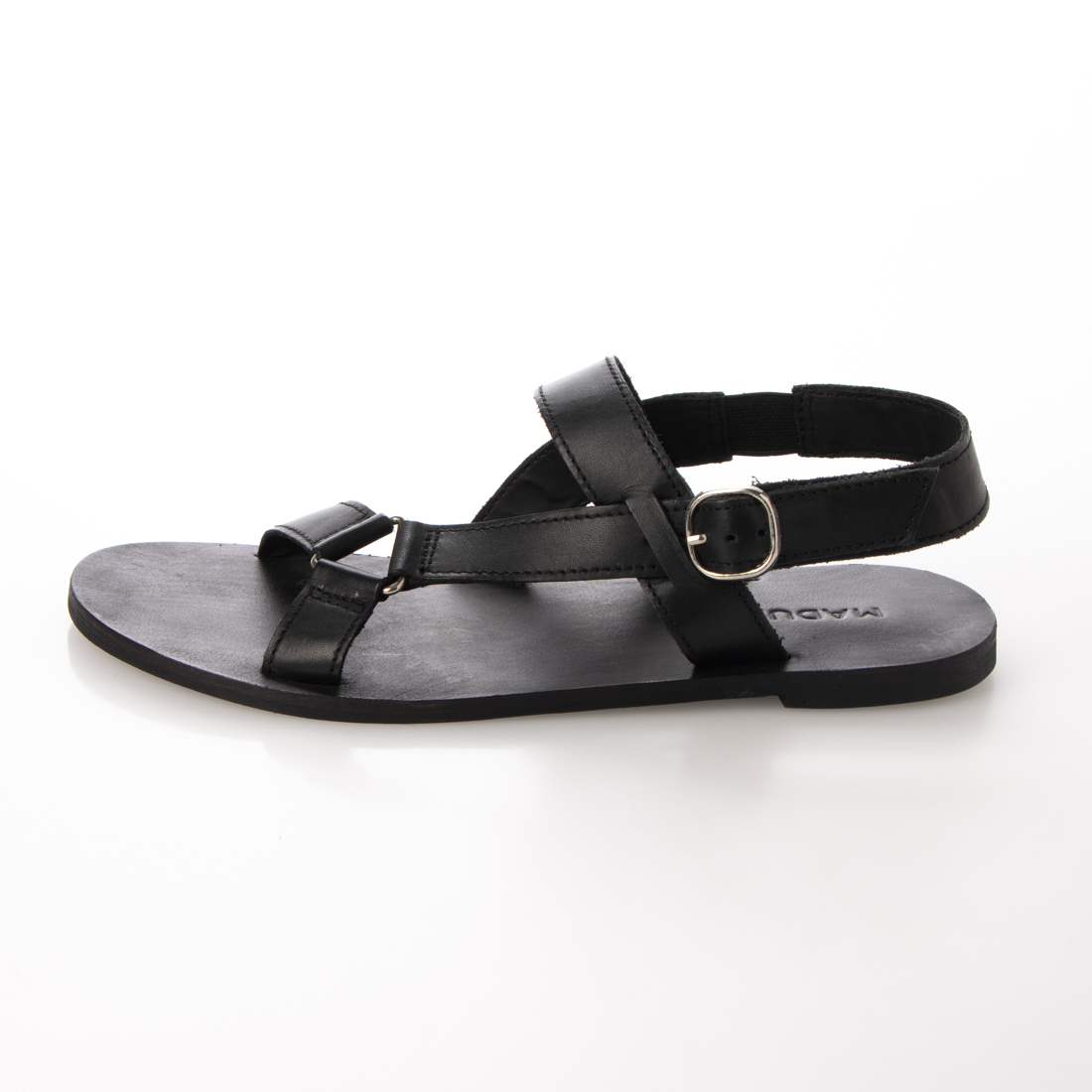Massimo Dutti★リング付きレザーフラットスライダーサンダル ZARA】フラット レザー スライドサンダル 3602/510/700 (ZARA