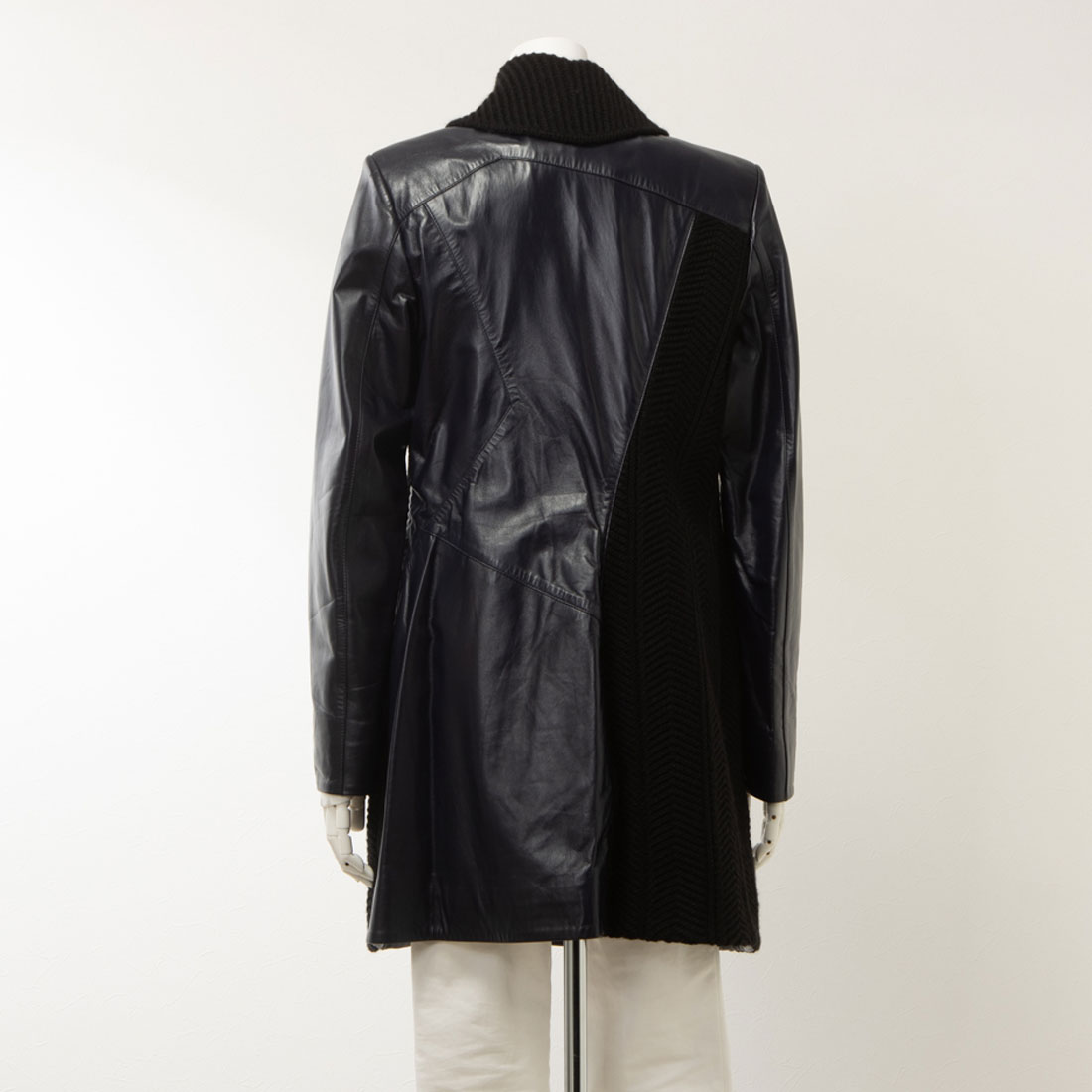 セール 72%OFF】ベスジョーヤ VESGIOIA ラムレザー/ニット