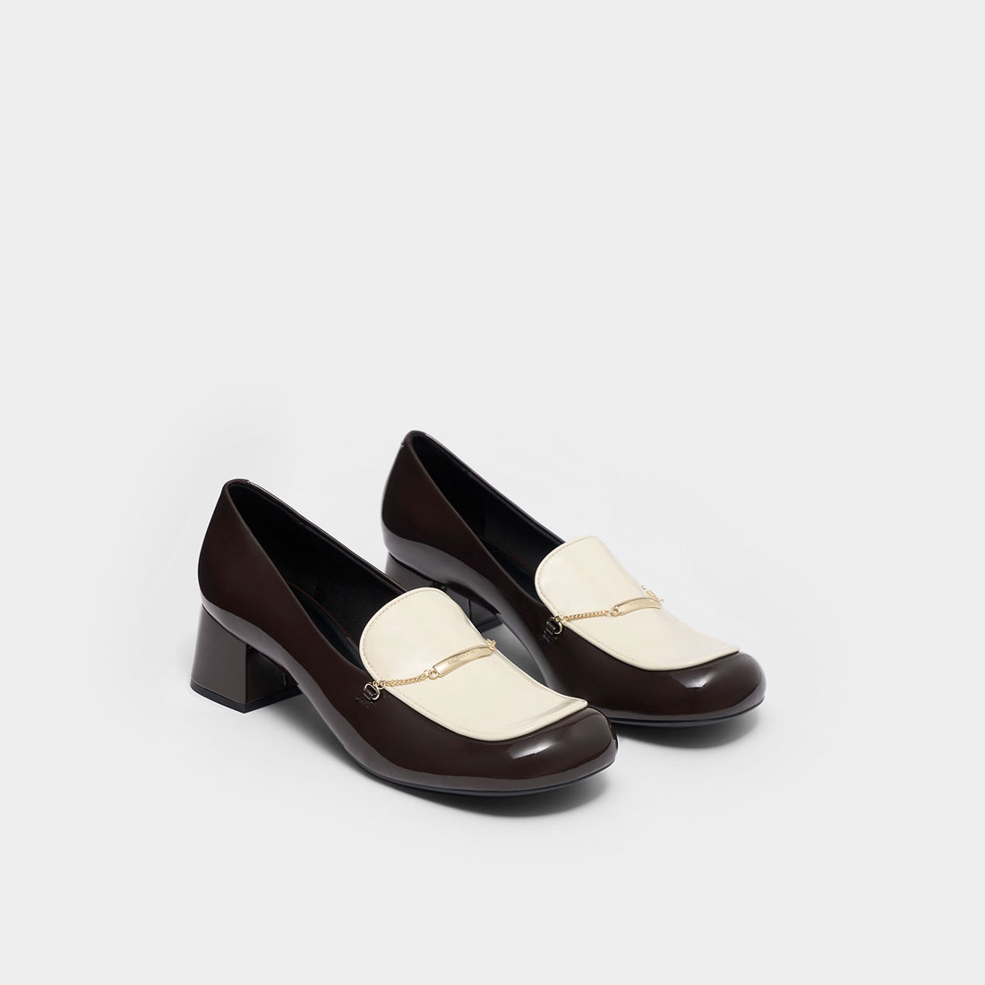 CHALES＆KEITH レクシーチェーンリンクローファー Lexie レクシー チェーンリンクローファー - Dark Brown