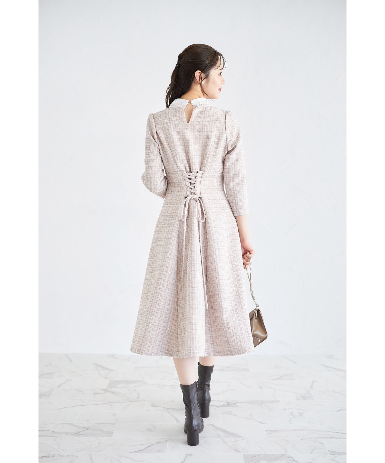 トッコクローゼット tocco closet レース襟付きバックレース トッコクローゼット tocco closet レース襟付きバックレース