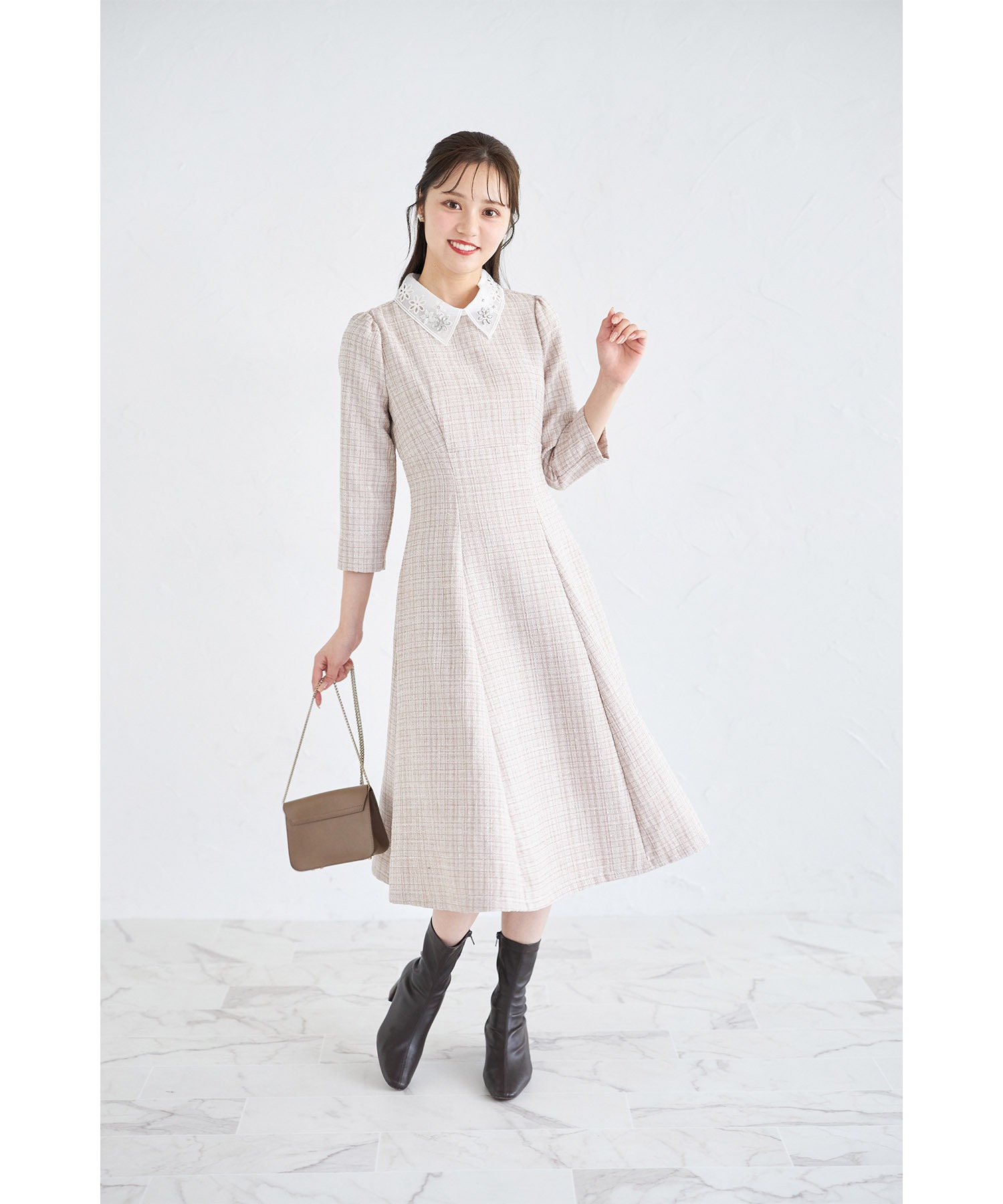 トッコクローゼット tocco closet レース襟付きバックレース トッコクローゼット tocco closet レース襟付きバックレース