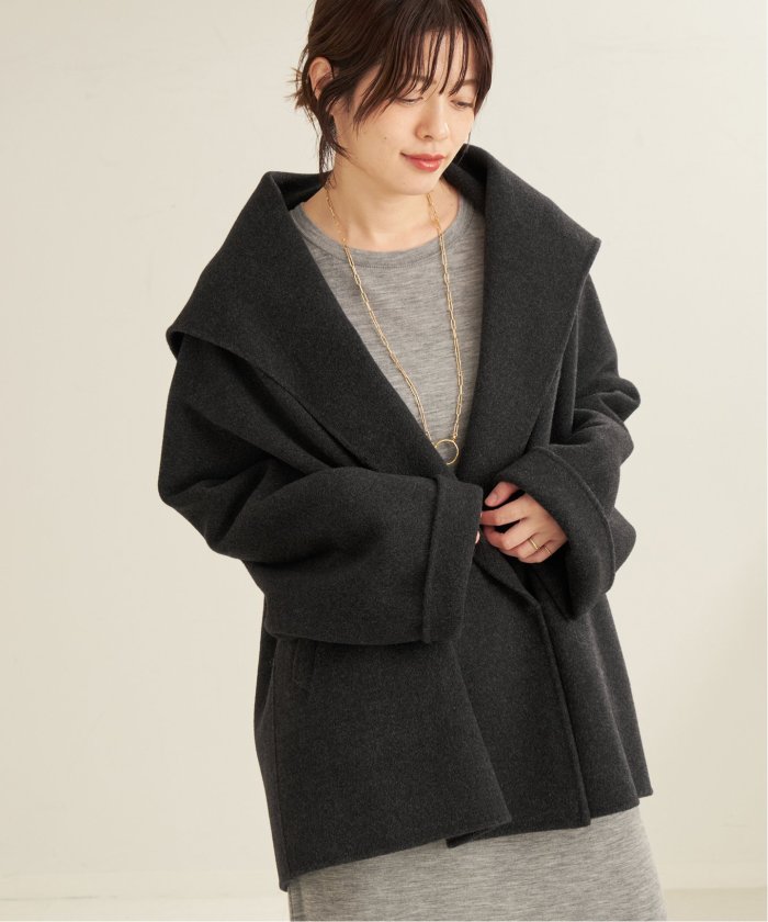 Plage プラージュ ハミルトンドレープミドルコート サンプル品 Plage プラージュ ハミルトンドレープミドルコート サンプル品