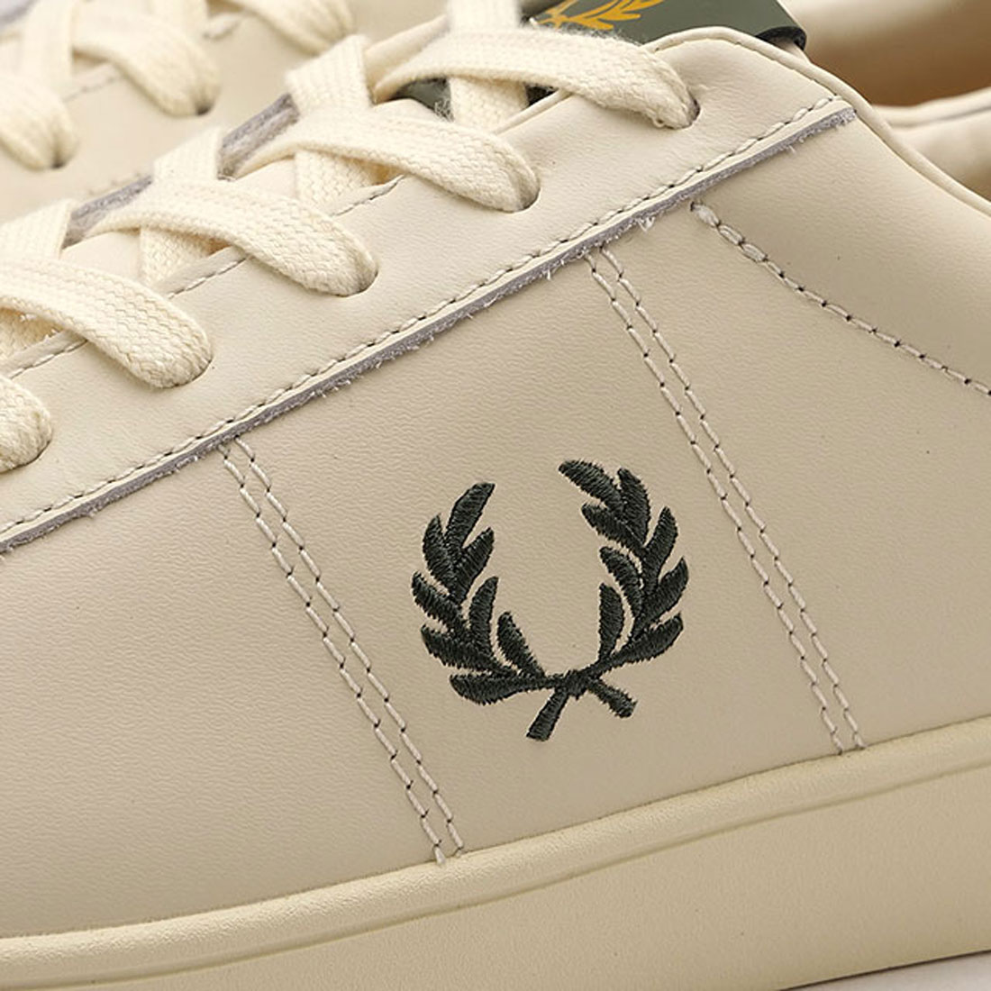 フレッドペリー FRED PERRY SPENCER LEATHER BLACK/NIGHT－GRN