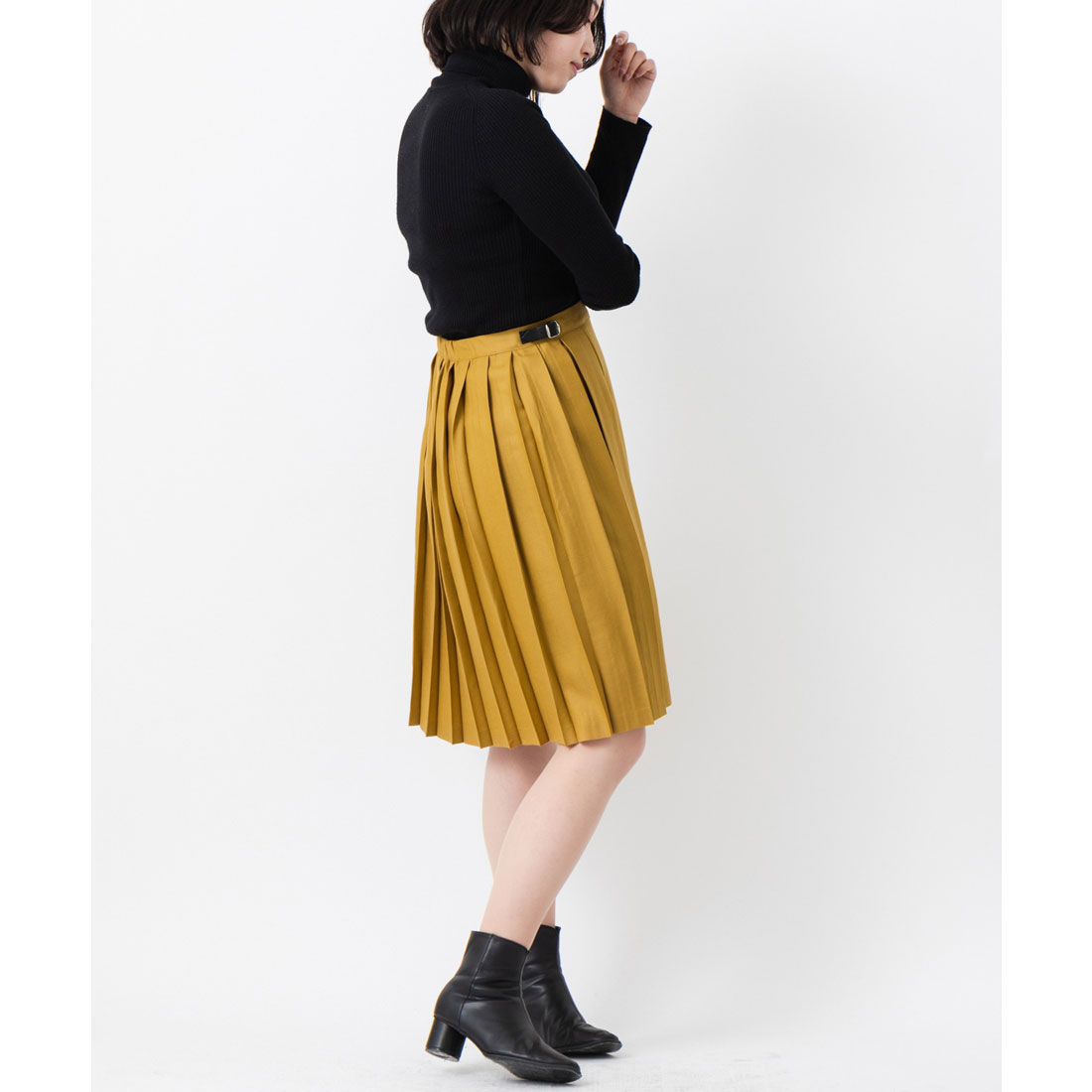 美品★O'Neill of Dublin プリーツスカートひざ丈 ウール100% セール35%OFF】オニールオブダブリン O'NEIL of DUBLIN ひざ丈