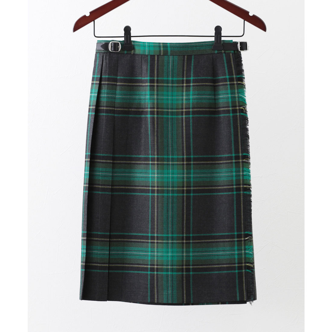 美品★O'Neill of Dublin プリーツスカートひざ丈 ウール100% セール35%OFF】オニールオブダブリン O'NEIL of DUBLIN ひざ丈