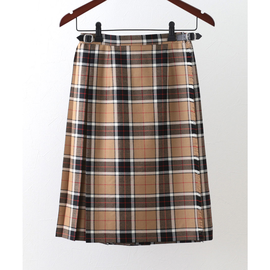 美品★O'Neill of Dublin プリーツスカートひざ丈 ウール100% セール35%OFF】オニールオブダブリン O'NEIL of DUBLIN ひざ丈