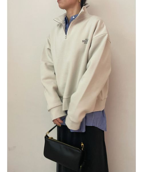 セール 50%OFF】ハーフジップスウェットプルオーバー【マシーン